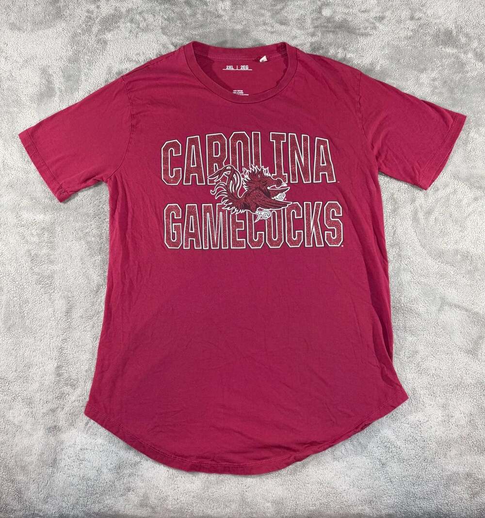 University of South Carolina Gamecocks Women’s Varsity Arch Glitter T shirt, 2XL